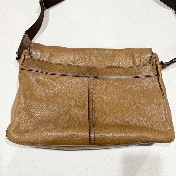 COACH BLEECKER LEGACY LEATHER COURIER BAG BRASS CIGAR F71070 - Picture 2 of 11